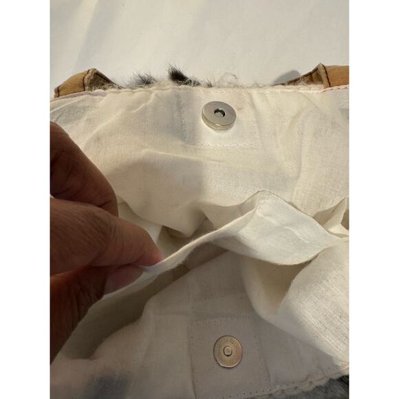 Y2K Knit Faux Fur Mid Size Shoulder Bag - Picture 6 of 7